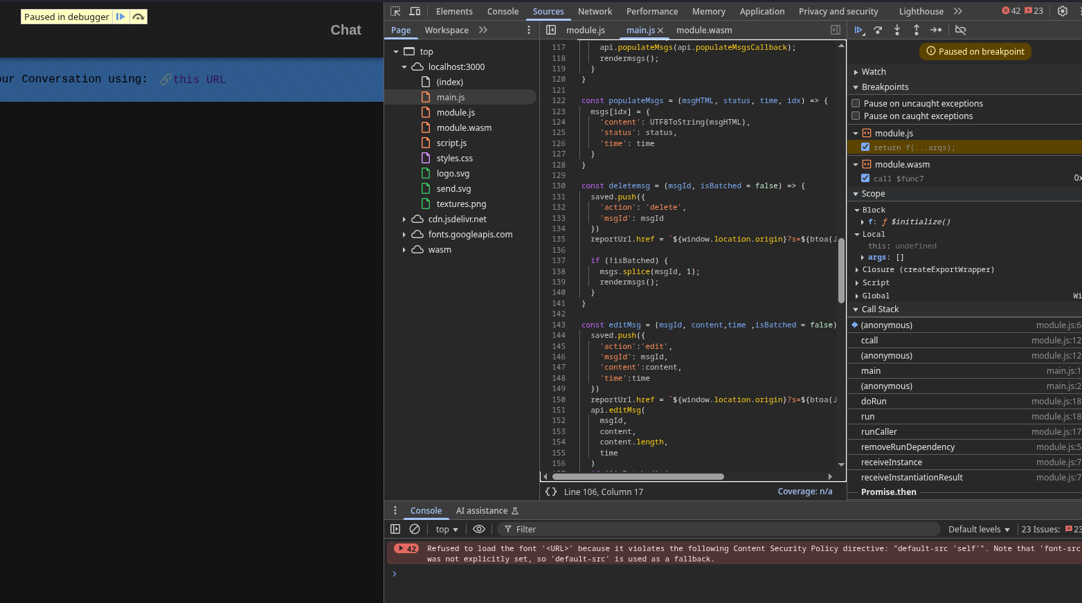 Chrome DevTools Layout Screenshot