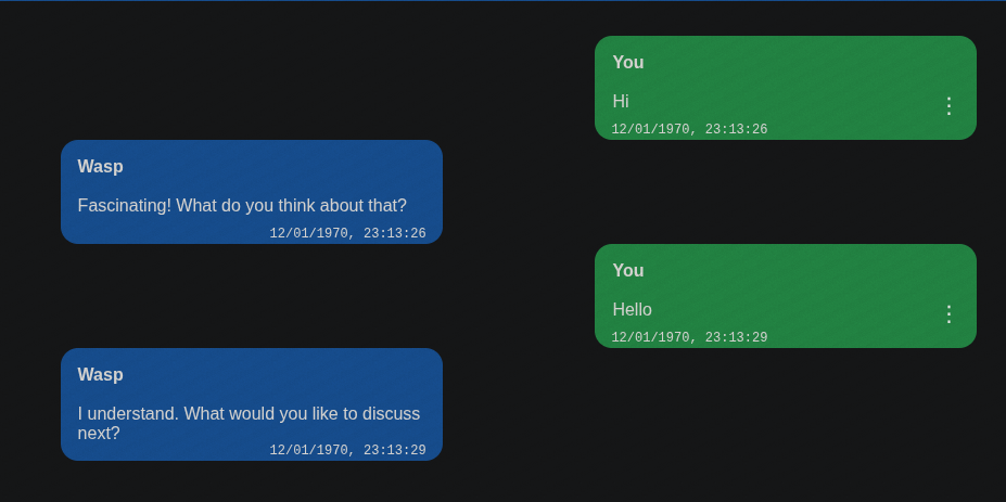 Two messages screenshot