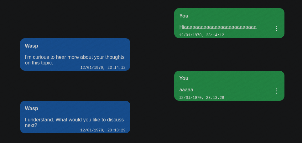 Overflowed message screenshot